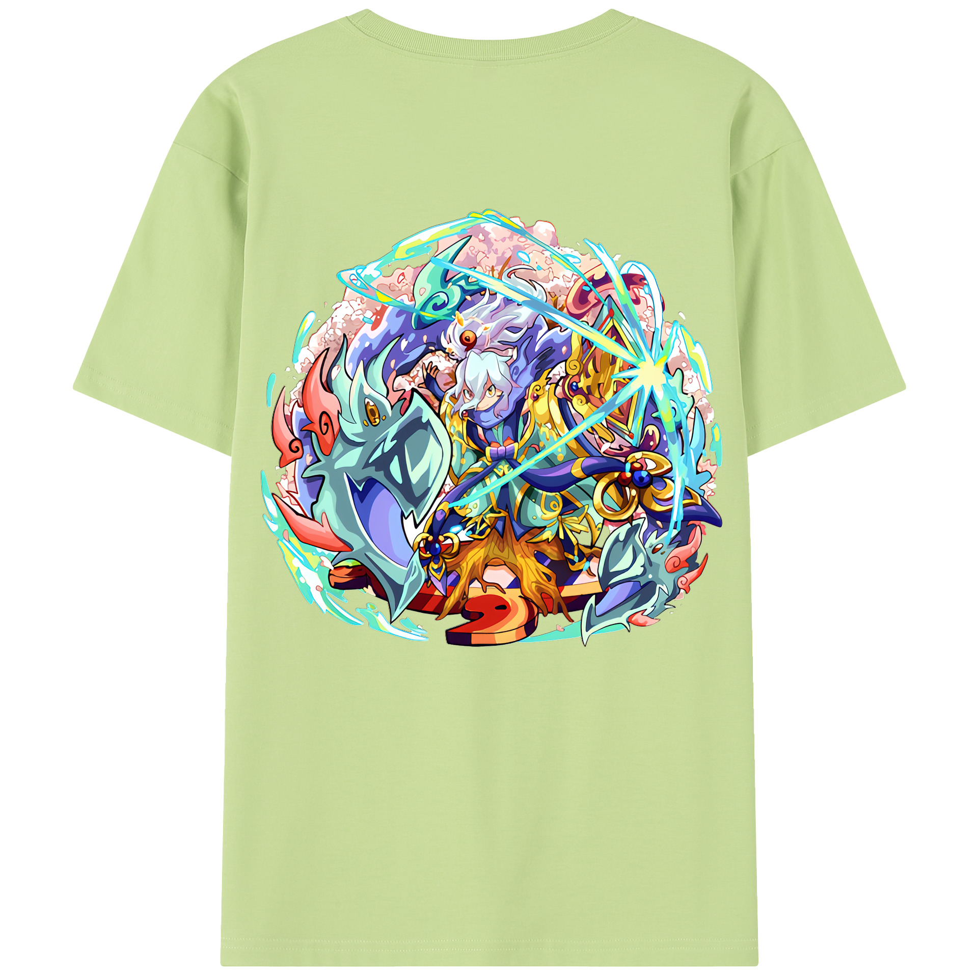 （画像用） 妖怪ウォッチ Yo-kai Watch 綿100％半袖Tシャツ（背面プリント）